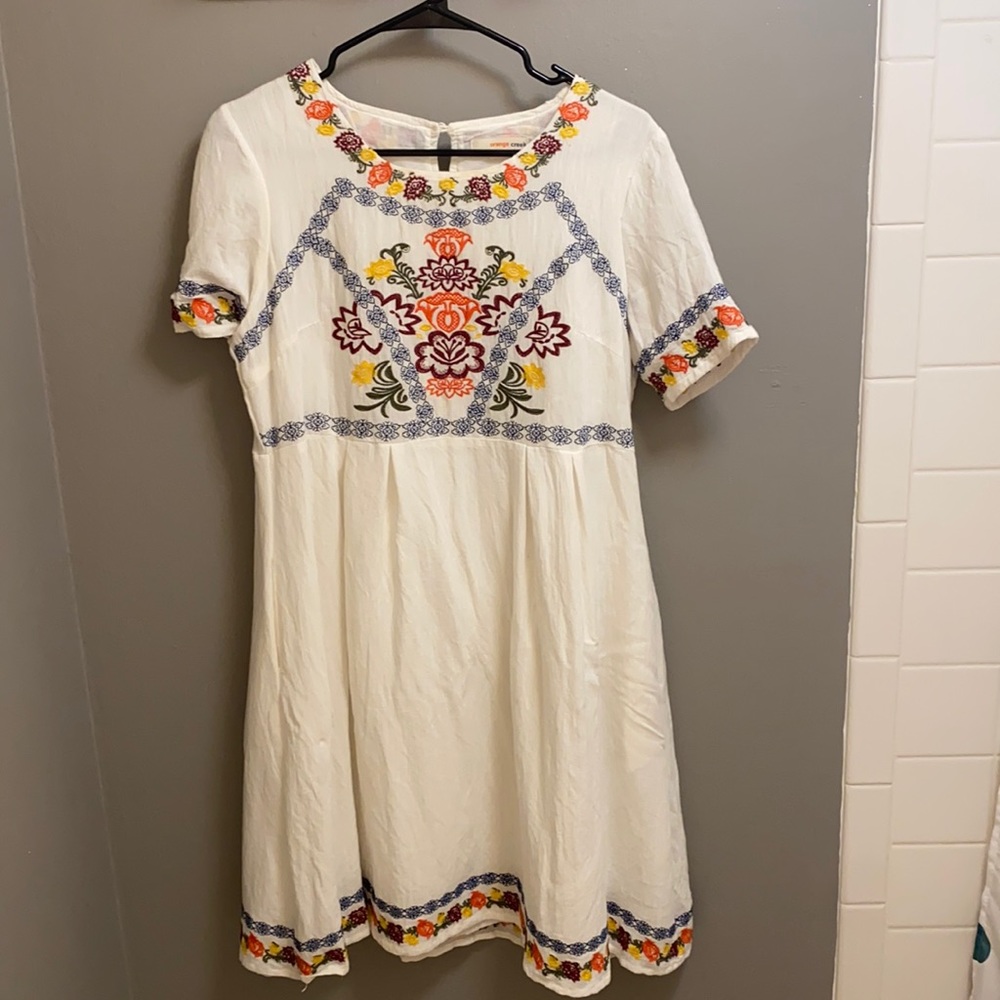 Orange creek embroidery dress